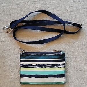 THIRTY-ONE CROSS TOWN SEA STRIPE CROSSBODY/WALLET Travel